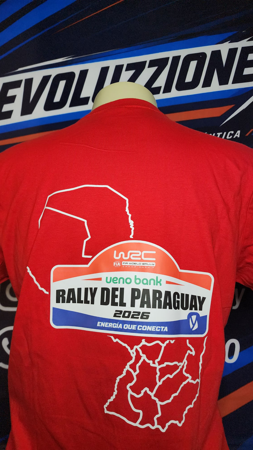 Remera WRC Paraguay 2026 (RED)