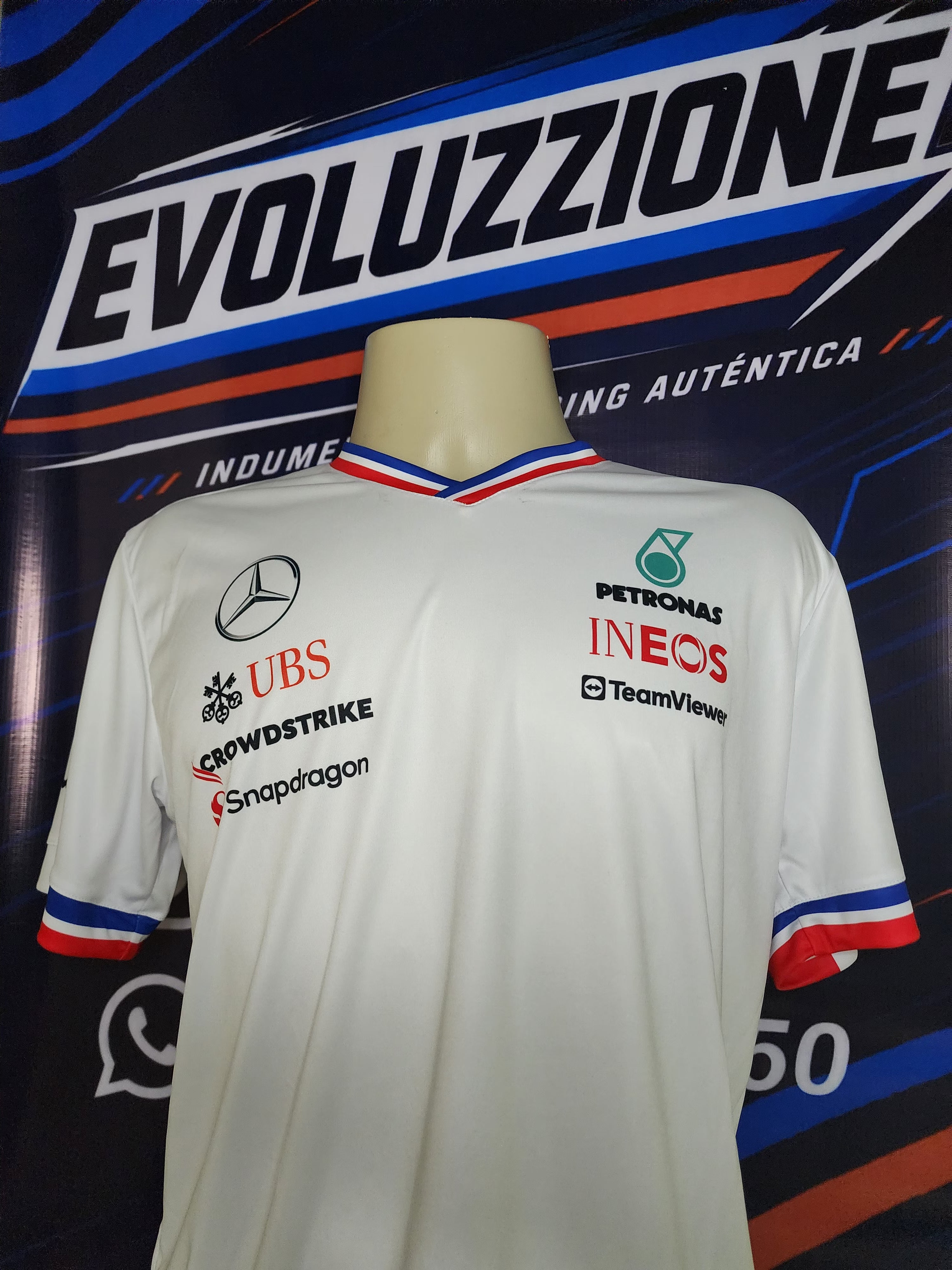 Remera mercedes F1 Team 2024 (WHITE)