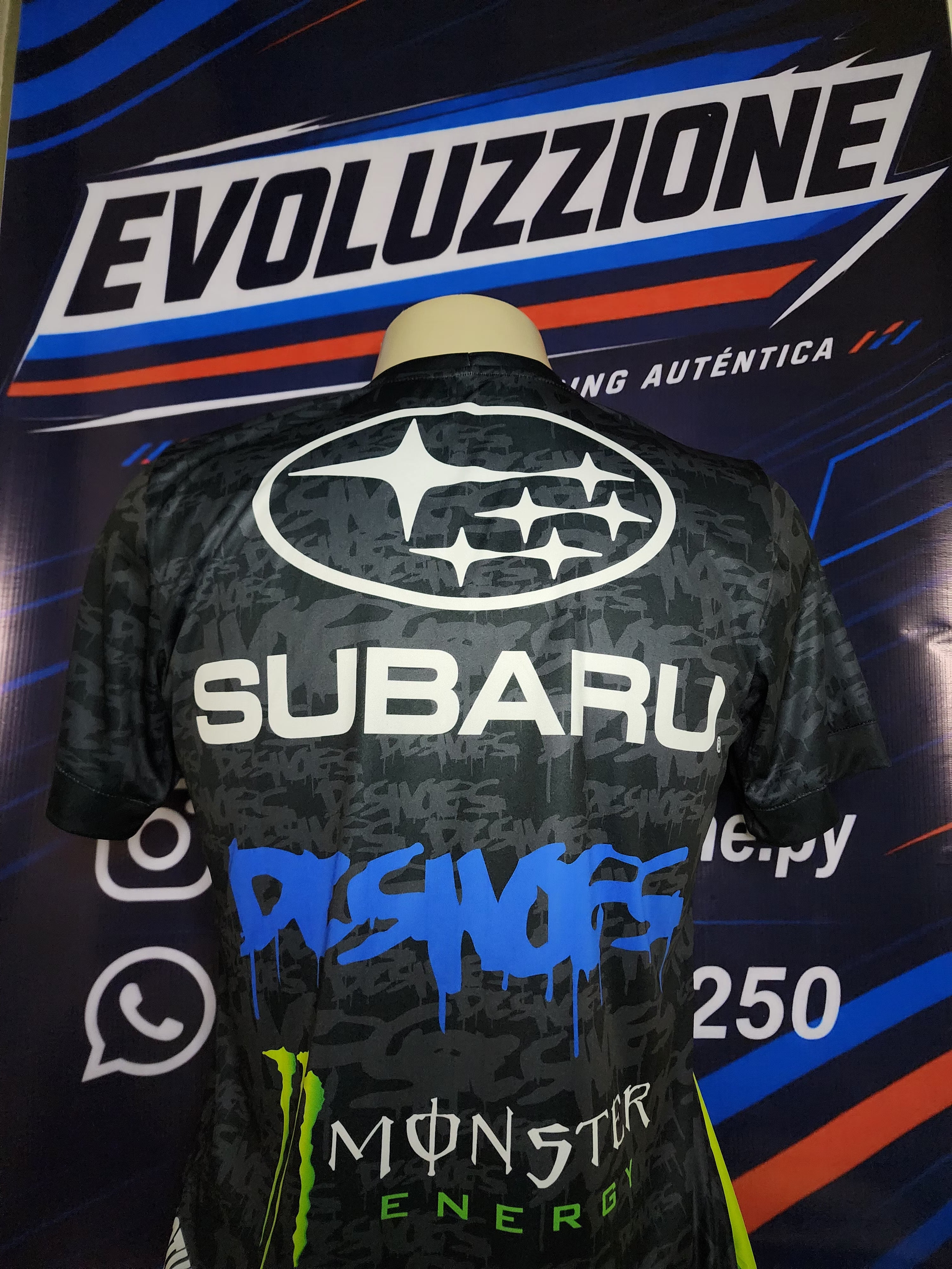 Remera Subaru x Monster Rally Team