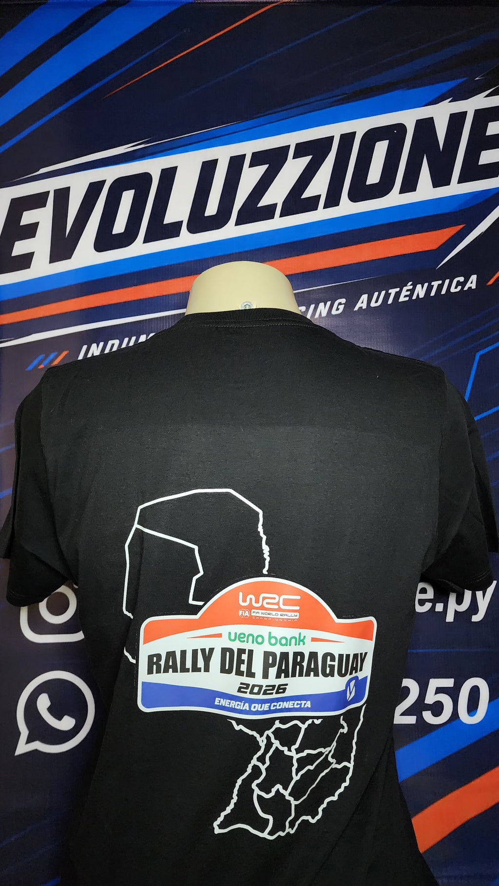 Remera WRC del Paraguay 2026 (Black)