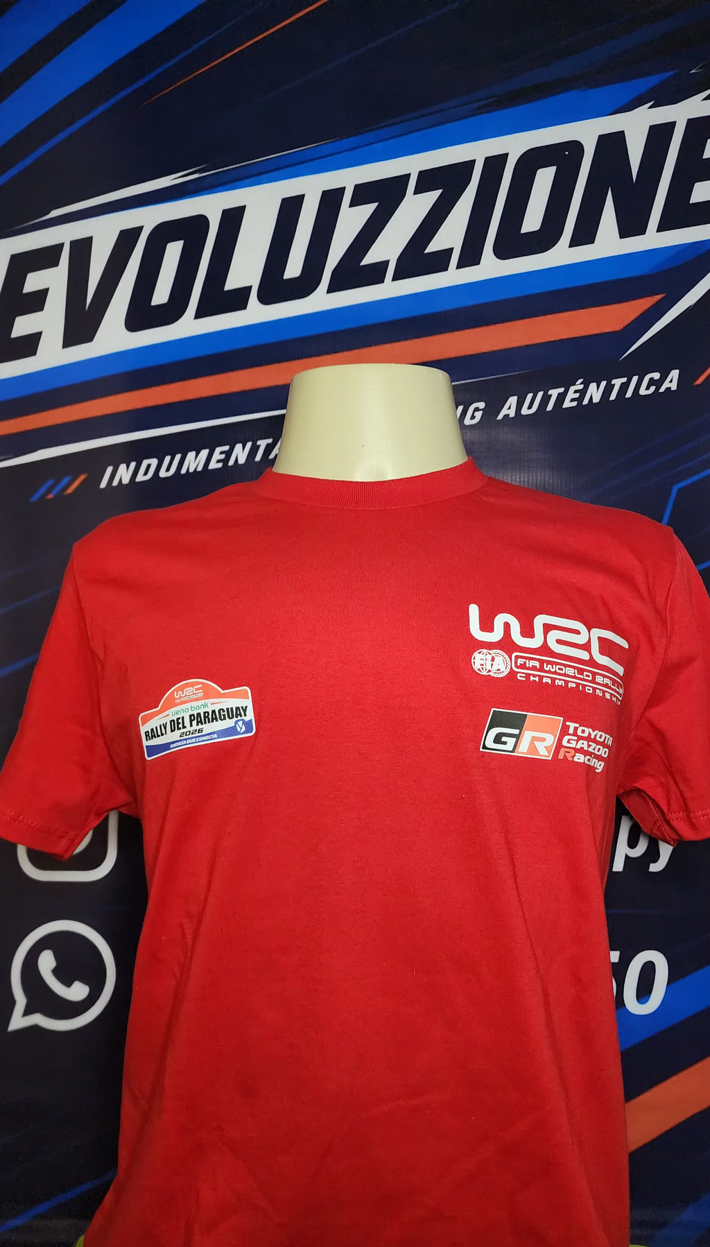 Remera WRC Paraguay 2026 (RED)